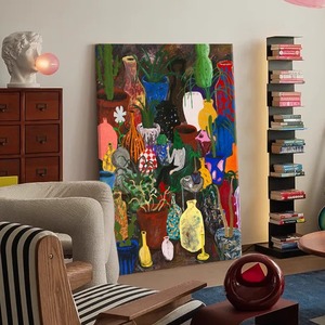 Pintura Abstracta al Óleo sobre Lienzo, de Alta Gama, para Decoración de Sala de Estar, Dormitorio, Fondo de Sofá, Cuadro para Colgar en la Pared - Product Image 4
