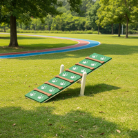 Ensemble d'équipements de parc de jeux et d'entraînement pour chiens et chats en plastique commercial de haute qualité, pour l'extérieur, certifié CE EN1176, marque Zhenhong, garantie 1 an
