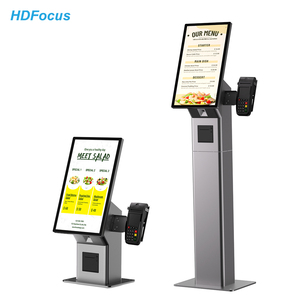 Kiosque de paiement en libre-service de 21,5 pouces avec écran tactile, système POS, lecteur de code QR et imprimante thermique pour restaurant - Product Image 1