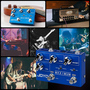 Joyo R-05 tối đa Overdrive hiệu ứng Pedal Guitar Hoang Dã dài duy trì méo mini bass - Product Image 5