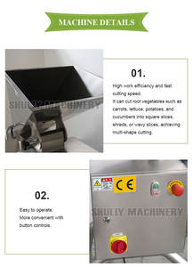 Machine à découper et à trancher les légumes et les fruits à grande vitesse, automatique, pour pommes de terre, patates douces, fruits et légumes - Product Image 4