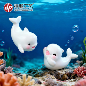 Figura de Delfín en Resina, Miniatura Decorativa para el Hogar, Adorno Artístico - Product Image 4