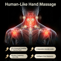 Zervikales Traktions-Nackenmassagegerät mit Fernbedienung, EMS-Puls-Heiz-Vibrations-Nackenmassagekissen zur Schulterschmerz-Linderung