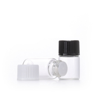 Flacons en verre de 2ml 4ml 5ml avec bouchons à vis Flacon d'échantillon de liquide transparent Flacons de stockage pour huile essentielle