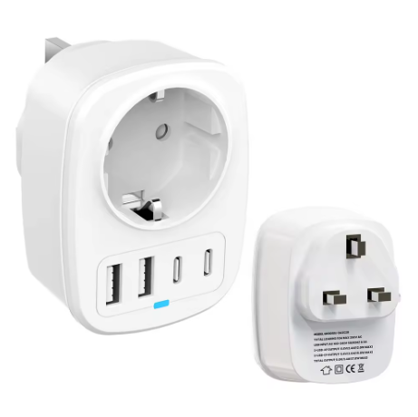 HONPNK Global Universal Travel Conversion Plug Multi Country Conversion Head Universal European and DE Standard Conversion Head