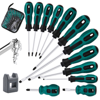 Jeu de tournevis manuels industriels multifonctionnels magnétiques en plastique pour réparation, outils de quincaillerie, embouts Phillips Torx en acier, OEM
