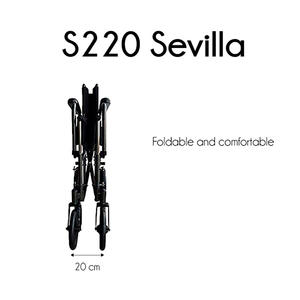 Fauteuils roulants mobiles noirs multifonctions de 43cm de largeur avec accoudoir pliable - Product Image 3