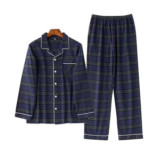 Prix de gros bon marché, <span class=keywords><strong>pyjamas</strong></span> en flanelle décontractés à manches longues pour hommes pour l'hiver - Product Image 1