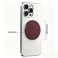 Support magnétique pour téléphone couleur cerise foncée, compatible avec un support rotatif à 360°, pliable, en aluminium, personnalisable OEM