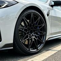 Rines CF Forjados Personalizados de 18 19 20 21 Pulgadas 5x112 5x120 para Autos, Rines de 7-12J en Color Negro Brillante para BMW M3 M4 Audi RS5 RS7