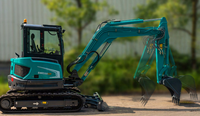 Mini-excavatrice SWE60UF 6 tonnes à balancier zéro avec fonction d'écartement de la flèche, moteur Kubota V2607 Stage V, idéale pour les espaces restreints et la construction urbaine