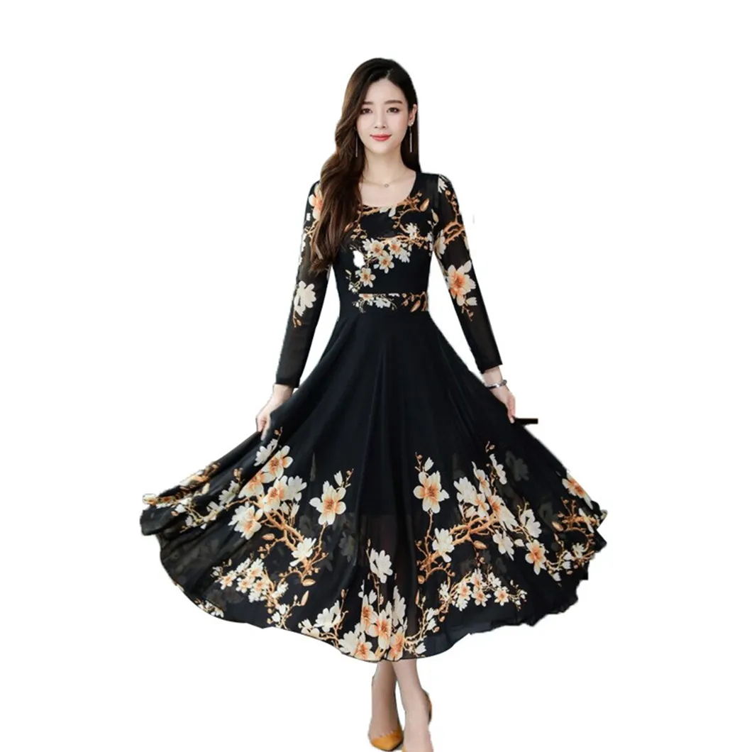 New Arrival Lace Floral Maxi Formal abendkleid Party Long Sleeve Evening Dress Prom Long Ball Bridal Gowns Wedding Dress