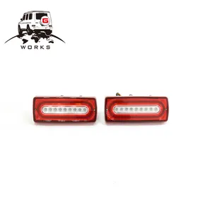 G works tail lights for Mercedes G Class W463 G63 G65 1990-2015 LED Tail Lights Rear Lamp RED (sequential)unfit 16-17