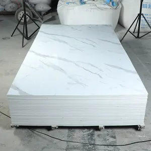 Professional White 3mm Laminate Plastic Uv Sheet Pvc Marble Sheet