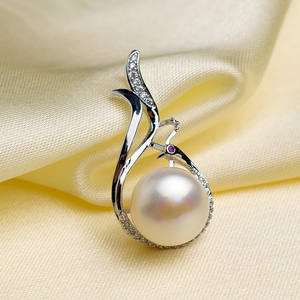 2025, superventas, accesorios de perlas, soporte colgante, venta al por mayor, accesorios exquisitos, Base DIY colgante de perlas, oro Real galvanizado - Product Image 1