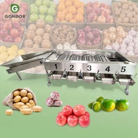 Automatische sorteermachine voor kokosnoot, komkommer, drakenvrucht, abrikoos, elektronische appel-sorteermachine, tracksorteerder voor aardappel en ui