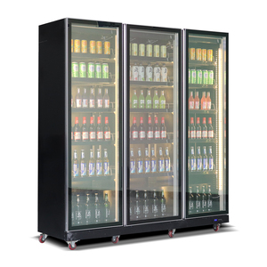 Commercial Coca Refrigerator Led Refrigerated <strong>Display</strong> Lighting Stainless Steel Wine <strong>Fridge</strong> Showcase for Beer Bar - Product Image 1
