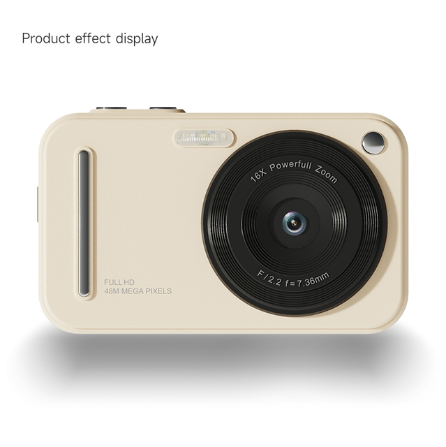 OEM ODM Mini Retro Vintage Digital Camera 16X Zoom 1080P Support SD Card Rechargeable Battery Vlogging Kids Party Gift