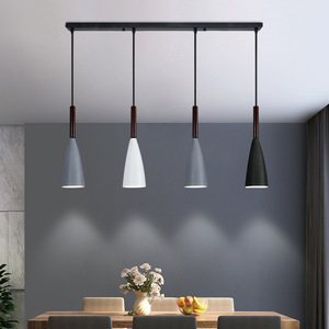 Lámpara colgante de restaurante con personalidad nórdica, candelabro de comedor de café de hierro decorativo versátil a la moda para el hogar - Product Image 4