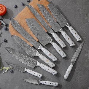 KEENHOPE 10Pcs Professional Japanese Damascus Kitchen <strong>Knife</strong> <strong>Set</strong> 67-Layers AUS-10 Steel <strong>Sharp</strong> Chef <strong>Knife</strong> Turquoise Stone Handle - Product Image 2