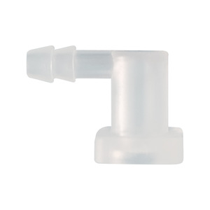 Codo de plástico en forma de L de 3.2 mm transparente para conexión de manguera de acuario - Product Image 1