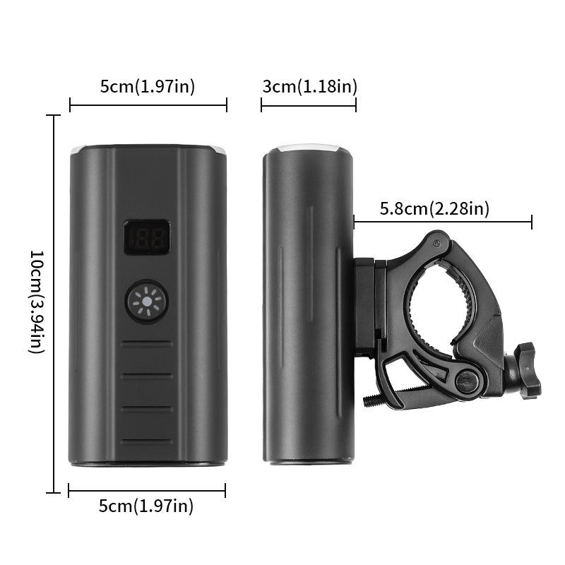 ไฟจักรยาน Z-550 ความสว่างสูง ความจุสูง พร้อมสาย USB