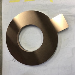 Edelstahl Metall Roségold Buchstaben-Schild Firmen-Einführungsbuchstaben-Muster - Product Image 4