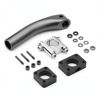 Support de tige de selle de vélo recumbent en aluminium 6061 usiné CNC de haute précision pour cadres de cyclisme ergonomiques