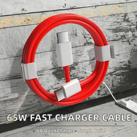Câble de charge rapide Supervooc PD 65W pour OnePlus Ace 12/11/10T/9/8T/7T Pro USB Type-C 6A Charge rapide Blindage en feuille de TPE