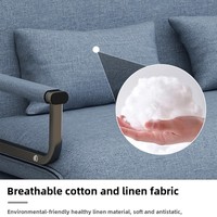 Revêtement moderne pliable en tissu pour canapé-lit à charnière à ressort utilisé pour le salon avec lit en bois transformable en vente