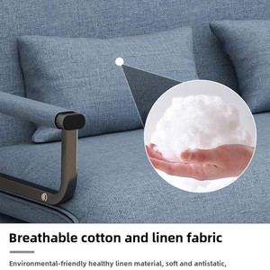 Hiện đại gấp mùa xuân bản lề <span class=keywords><strong>sofa</strong></span> tường giường vải bọc được sử dụng cho phòng khách với biến đổi bằng gỗ kiêm giường trên bán - Product Image 4