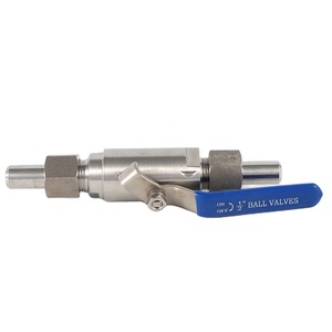 Bille en acier inoxydable avec filetage NPT mâle pour gaz, haute performance HJQ21F, vente en gros - Product Image 1