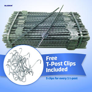 เสารั้ว6.5ft เหล็กรูปตัวทีสีเขียวสำหรับสวนรั้วลวดไม้ธรรมชาติรับแรงดัน - Product Image 4