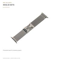 Bracelet en titane milanais pour Apple Watch Ultra 3/2/1 49 mm, léger, avec boucle parachute, anti-rayures, vente en gros