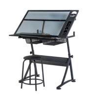 Vente en gros de plans de bureau à dessin en bois moderne à hauteur réglable DIY