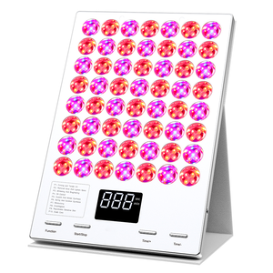 โคมไฟบำบัดความงามด้วยแสง LED พร้อมชุดไฟสีแดง ตัวตั้งเวลาแบบดิจิตอล 10 โหมด สำหรับการดูแลผิว ใช้ในบ้าน - Product Image 1