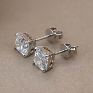 SGARIT - Pendientes <span class=keywords><strong>de</strong></span> <span class=keywords><strong>Aro</strong></span> con Diamantes Cultivados en Laboratorio, Corte Princesa, Certificado IGI, 0.5 ct, 0.7 ct, 1 ct, 2 Quilates, <span class=keywords><strong>Oro</strong></span> <span class=keywords><strong>de</strong></span> 18 Quilates, Venta al por Mayor - Product Image 3