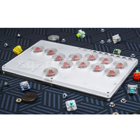 Manette de jeu SQ Arcade Joystick Slimbox R3 Fight Stick, contrôleur de jeu avec boutons complets, style mini Hitbox, console de jeu pour PC/PS 4/NS Snackbox
