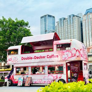 Besar Double Decker Bus kios klasik mobil makan sepenuhnya dilengkapi makanan cepat saji kopi es krim makanan truk untuk dijual - Product Image 4