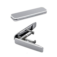 Support de téléphone portable pliable, Mini support métallique de luxe, en alliage d'aluminium, Invisible, pliable, pour téléphone portable