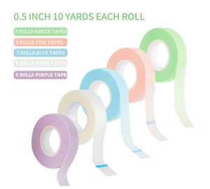 Bande Non tissée pour faux-cils, pièces, 9m, avec trous, respirants, confortable, résistant, tampon pour les yeux, couleur verte, outils pour extensions - Product Image 1