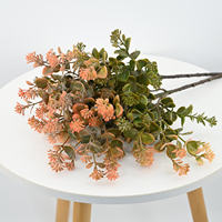 Bouquet de feuilles d'eucalyptus artificielles en gros, 60 cm, toucher réel, pour centre de table de mariage, décoration de salon