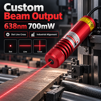Module de positionnement laser rouge ZhonNa 638nm700, instrument d'analyse et de test d'alignement des roues avec ligne croisée et point, boîtier en aluminium