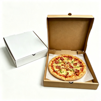 Boîtes à pizza à emporter en carton ondulé de qualité alimentaire, recyclables, écologiques, avec logo personnalisé, laminage mat, vente en gros SP4788