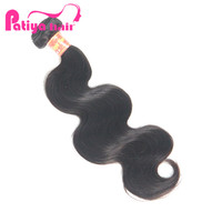 Guangzhou Patiya Hair Vendors Wholesale Virgin Brazilian Hair Extensions Double Drawn Soft Smooth Body Wave Bundles 12A Grade No