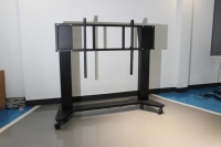 Support TV mobile professionnel robuste, capacité 300 kg, chariot roulant réglable en hauteur pour tableau blanc interactif