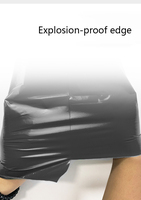 Vêtements autocollants étanches de haute qualité, 10 pièces, couleurs unies, grand sac de livraison de courrier, en Poly noir mat