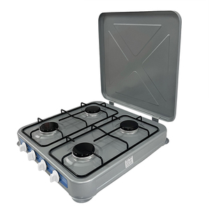 Apparence délicate, technologie, <span class=keywords><strong>prix</strong></span> raisonnable, cuisinière à gaz <span class=keywords><strong>argent</strong></span>ée à 4 brûleurs, cuisinière chinoise avec couvercle - Product Image 2