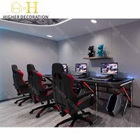 Sofa Booth Gaming Modern Kustom untuk Desain Interior Ruang Game Internet Cafe, Furnitur Esports Kustom