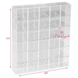 Présentoir de roche réglable Vitrine de stockage de pierres acryliques transparentes Vitrine de support de pièces de collection en cristal minéral Organisateur Vitrine - Product Image 4